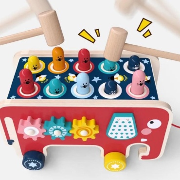 Wooden Toys бизиборд 4 в 1 Слоник JHTOY-523