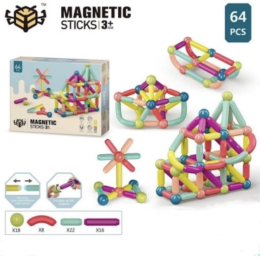 Magnetic World Magnetic LJ-08675, деталей 64 шт