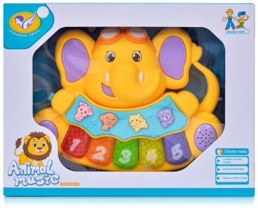 Пианино Jialegu Toys Слоник 855-28A, мультиколор