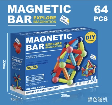 Eco toys Magnetic bar Fghvc764530, деталей 64 шт