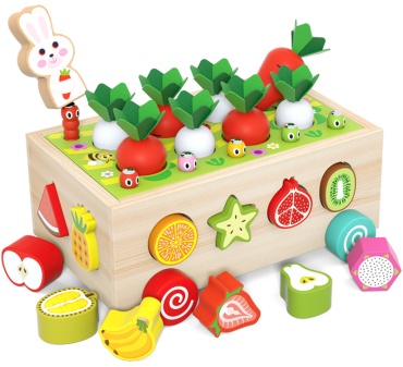 Сортер Wooden Toys Садовая тележка мультиколор